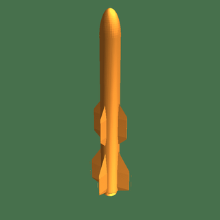 Höllenfeuer Rakete 3d Modelle download Realität Wolke Raumschiffe 3d print model - Mito3D