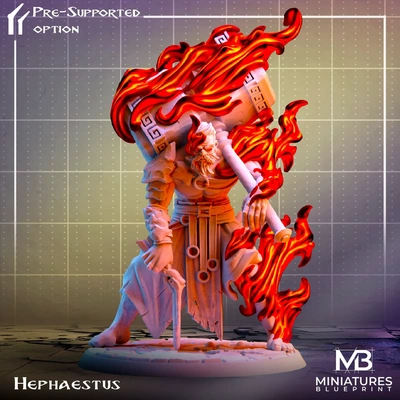 hephaestus grego deuses 3d modelos baixar crialidade nuvem 3d print model - Mito3D