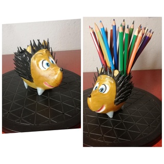 herisson pot crayon pen holder DIY 3d print model - Mito3D
