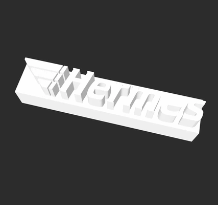 hermes logo 3d modelle download realität wolke 3d print model - Mito3D