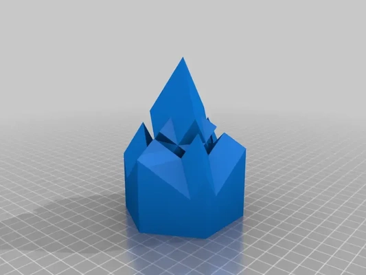 hexa cube stapelbar 3d modelle download realität wolke 3d print model - Mito3D