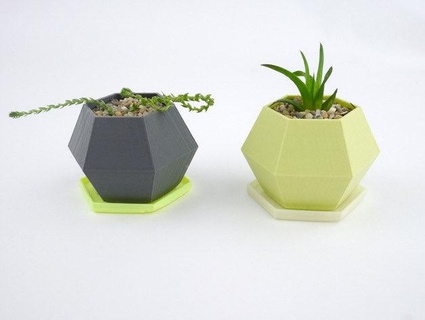 hexagon planter Nature & Plants 3d print model - Mito3D