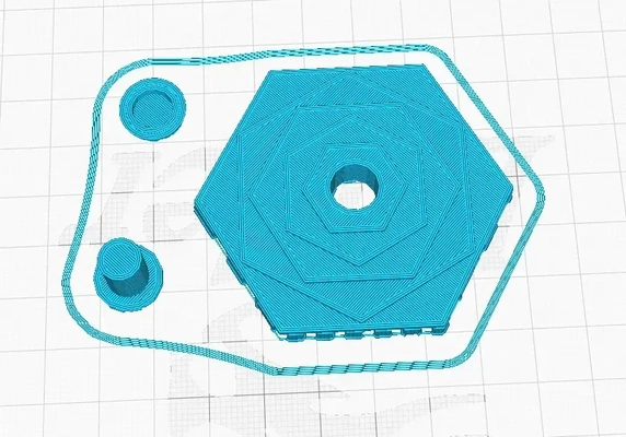 esagono filatore 3d modelli scarica creality nube 3d print model - Mito3D