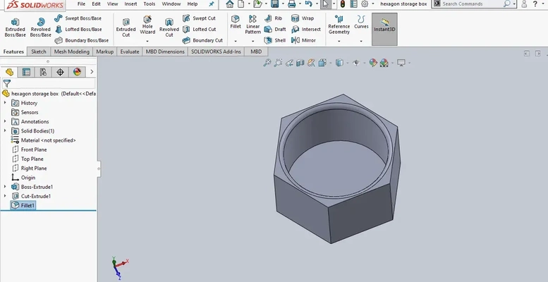 esagono conservazione scatola 3d modelli scarica creality nube 3d print model - Mito3D