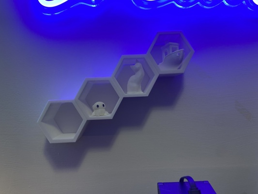 hexagonal caixa 3d modelos baixar crialidade nuvem 3d print model - Mito3D