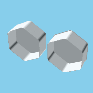 hexagonal anidable caja v1 3d print model - Mito3D