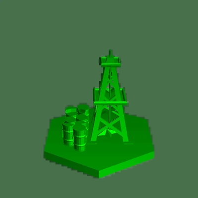 hexagono petroleo2 3d modelos baixar crialidade nuvem 3d print model - Mito3D