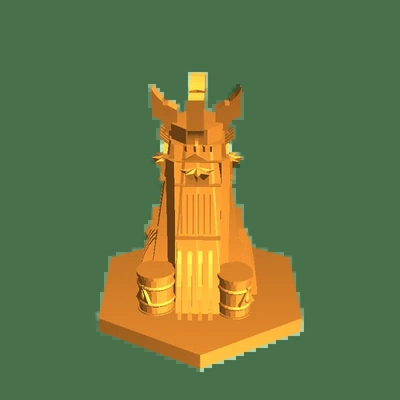 hexagono torre 3d modelos baixar crialidade nuvem 3d print model - Mito3D