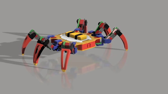 hexapod robot servo ot5330 ot5320 3d modelli scarica creality nube 3d print model - Mito3D