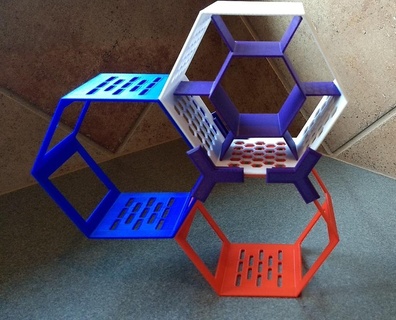 hexcell modular display stand extras 3d models download creality cloud Others 3d print model - Mito3D
