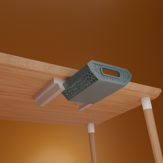 hidden desk drawer Furniture 3d print model - Mito3D