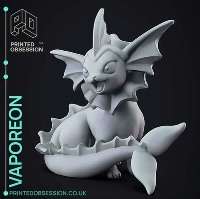 haute qualité vaporeon 3d modèles télécharger créalité nuage 3d print model - Mito3D