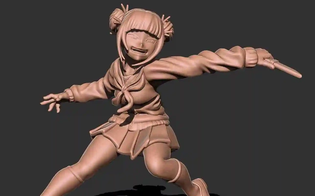 himiko toga my herói academia 3d impressão modelo modelos baixar crialidade nuvem ficcional personagens 3d print model - Mito3D