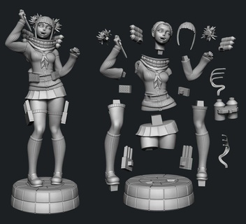 Himiko toga personagens 3d print model - Mito3D