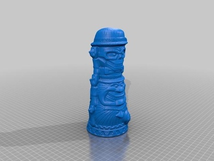 pedindo carona fantasmas tiki 3d print model - Mito3D