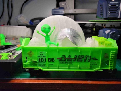 ho escala 2 bay puntiagudo final barriga pescado abierto tolva entrenar trenes 3d print model - Mito3D
