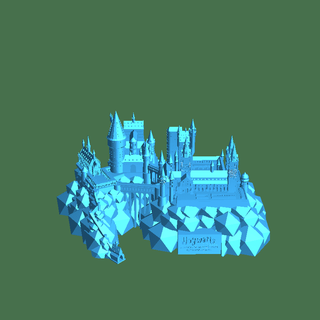 Hogwarts historisch Gebäude 3d print model - Mito3D