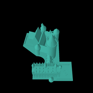 hogwarts arquitectónico modelos 3d print model - Mito3D