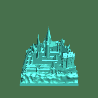 hogwarts 3d models download creality cloud Historical Buildings 3d print model - Mito3D