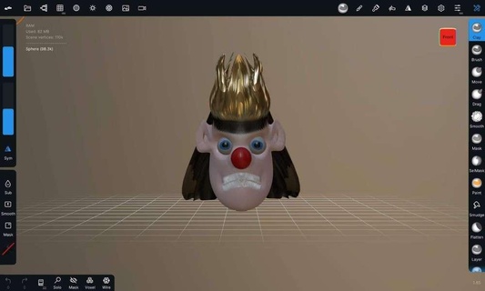 holder clown roi Others 3d print model - Mito3D