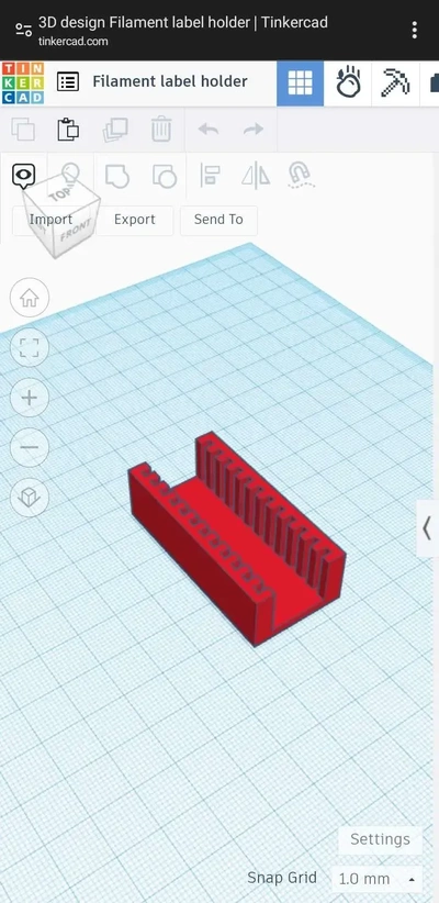 suporte filamento rótulos 3d modelos baixar crialidade nuvem 3d print model - Mito3D