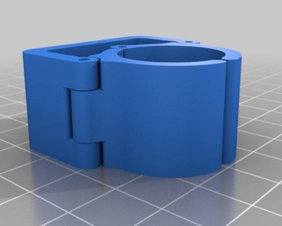delik basit mandallama süpürge Kulp destek 3d modeller indir Creality bulut araçlar 3d print model - Mito3D