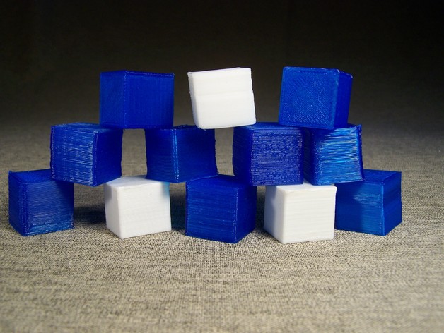 hollow calibration cube Toy Bricks 3D print model - Mito3D