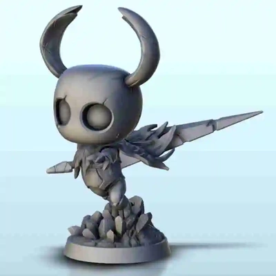 hollow knight sword 4 - miniatures warhammer rpg 3d models download creality cloud fictional characters 3d print model - Mito3D
