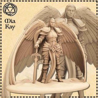santo angelical paladín caracteres 3d print model - Mito3D