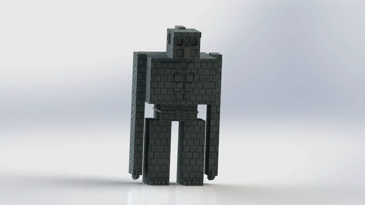 hombre piedra 3d modelos descargar crealidad nube 3D print model - Mito3D