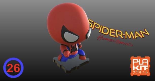 regreso casa spider man caracteres 3d print model - Mito3D
