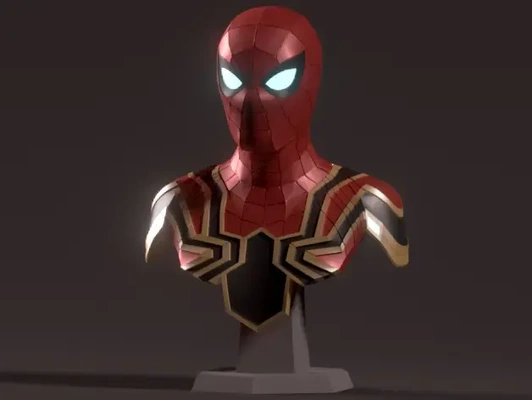 homem aranha ferro 3d modelos baixar crialidade nuvem 3d print model - Mito3D