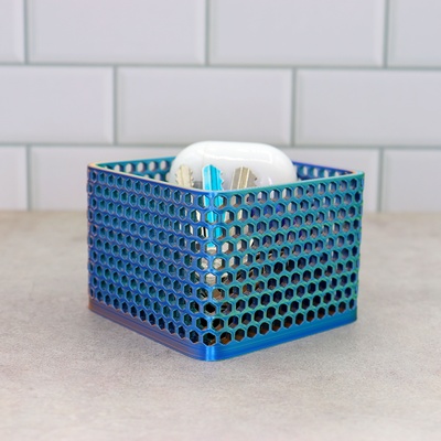 bal peteği depolama çöp kutusu 3d modeller indir creality bulut ev halkı 3d print model - Mito3D