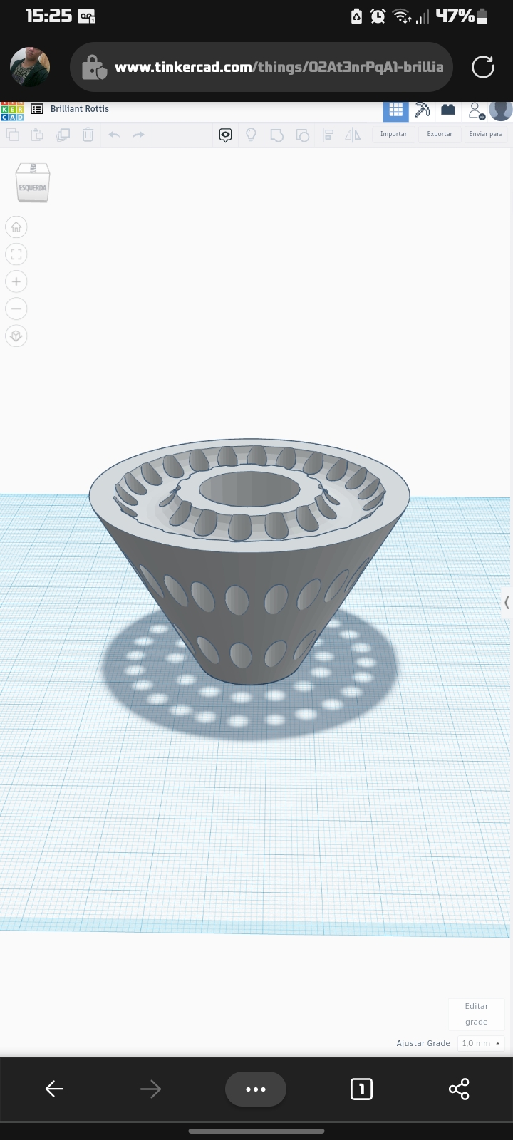 horizontal ficar pé filamento lista 3d modelos baixar crialidade nuvem impressora partes acessórios 3D print model - Mito3D