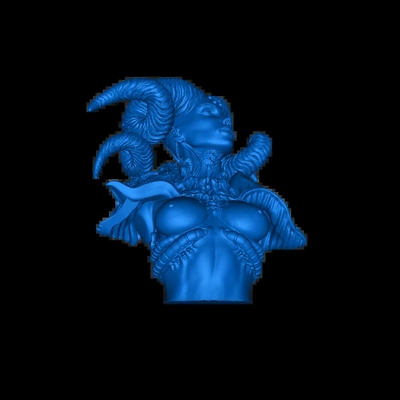 horned 3d models download creality cloud 3d print model - Mito3D