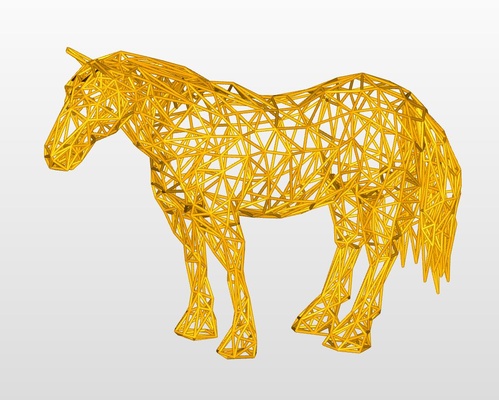 horse 3d models download creality cloud mammal 3d print model - Mito3D
