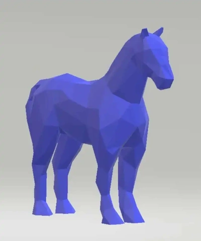 caballo 3d modelos descargar crealidad nube mamífero 3d print model - Mito3D