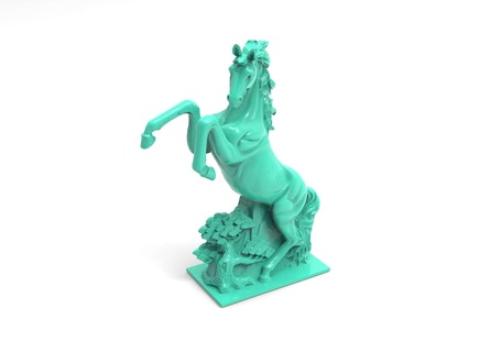 caballo montando che mamífero 3d print model - Mito3D