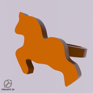 caballo anillo Moda 3d print model - Mito3D