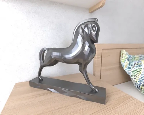 cheval sculpture 3d modèles télécharger créalité nuage 3d print model - Mito3D