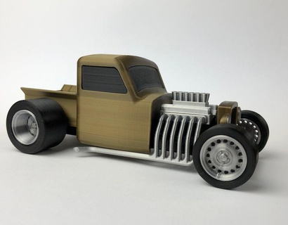 hot rod rat - fully 3d printable models download creality cloud Others 3d print model - Mito3D