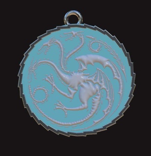 house dragon pendent Characters 3d print model - Mito3D