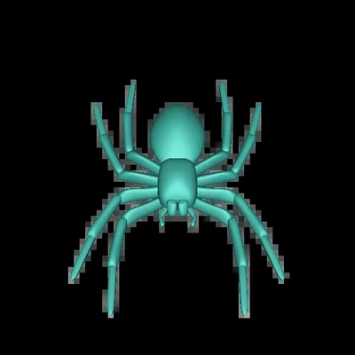 house spider 3d models download creality cloud 3d print model - Mito3D