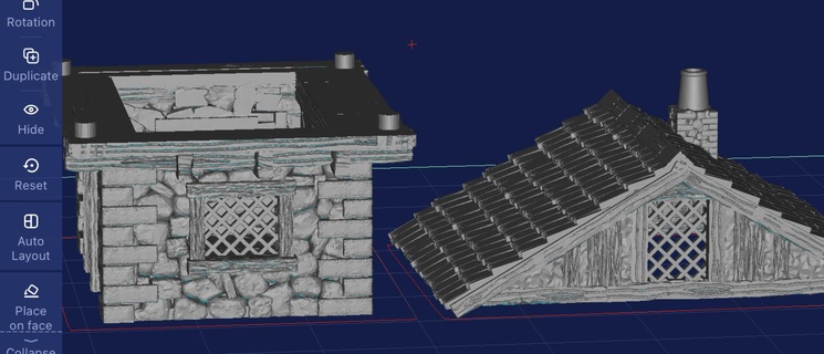 Casa architettura paesaggio 3d print model - Mito3D