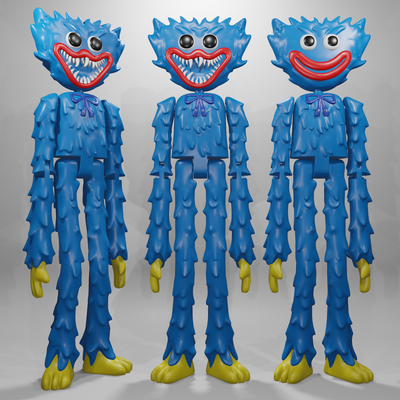 huggy wuggy - poppy playtime articulated figure 3d models download creality cloud monsters 3d print model - Mito3D