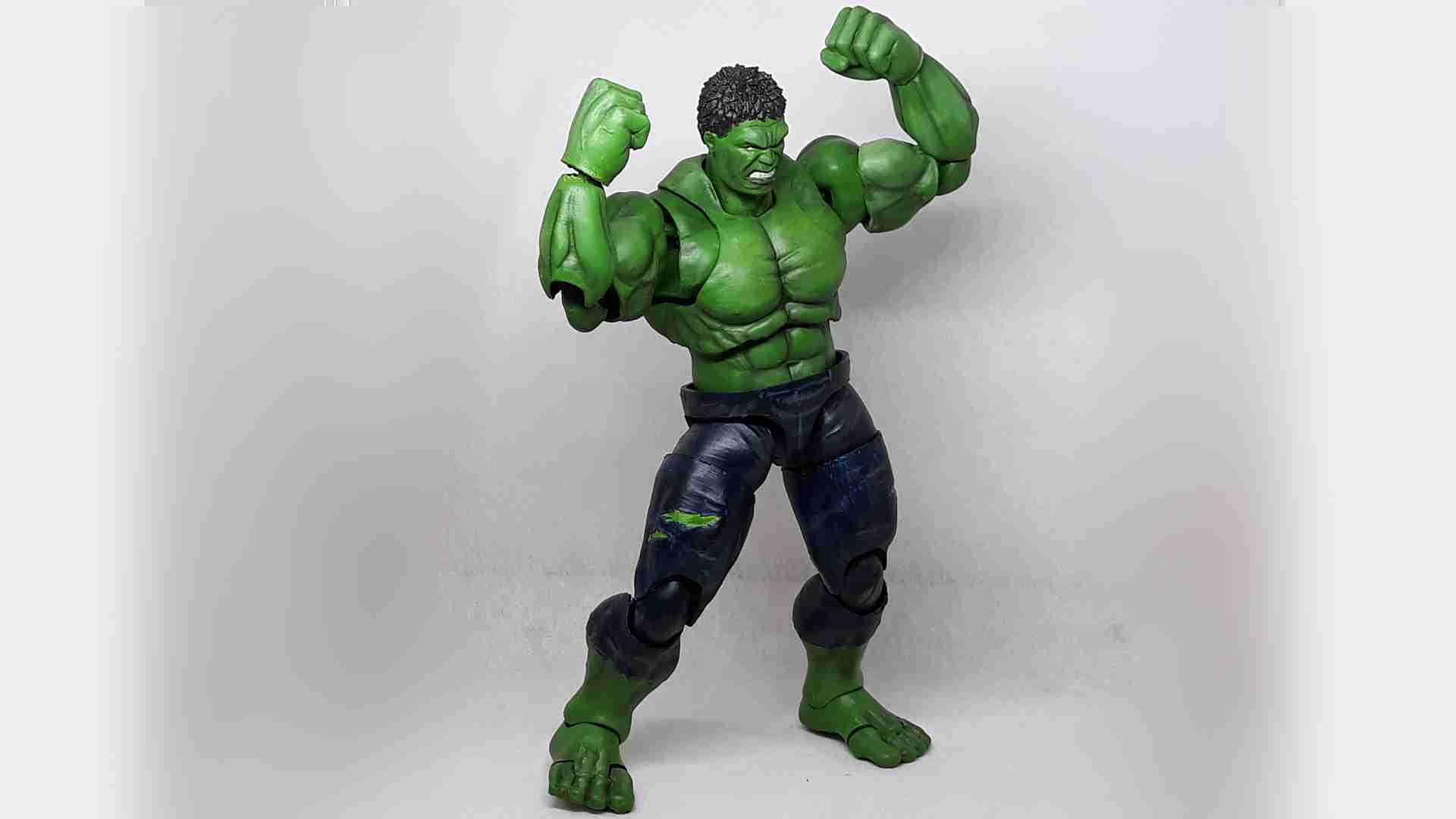 Hulk 1 12 artikuliert Aktion Zahl 3d Modelle download Realität Wolke fiktiv Zeichen 3D print model - Mito3D