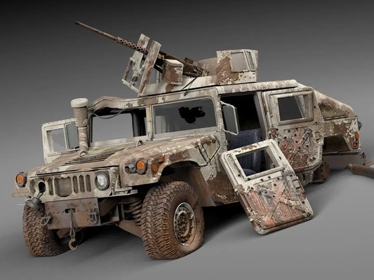 hummer ezilmiş 3d modeller indir creality bulut 3d print model - Mito3D