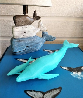 humpback whale easy print - remix delta printer Others 3d print model - Mito3D