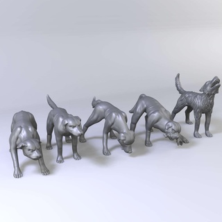 aç köpekler hasat savaş oyuncaklar oyunlar 3d print model - Mito3D