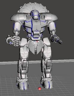 Huron savaşçı mekanik mechwarrior oyuncaklar oyunlar 3d print model - Mito3D